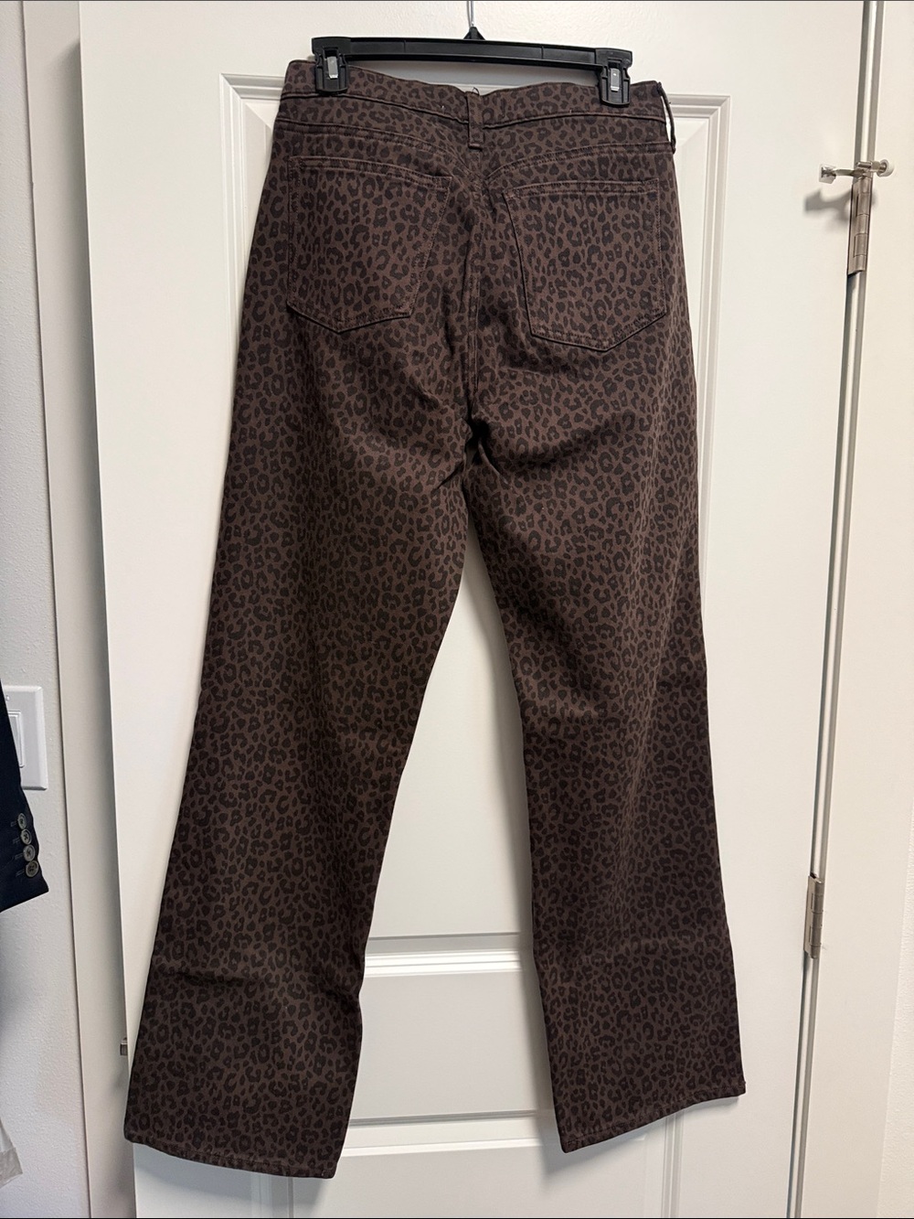Abercrombie & Fitch Leopard “The Baggy” Low Rise Jeans Curve Love - Picture 3 of 4